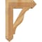Ekena Millwork Funston Arts and Crafts Rough Sawn Bracket w/ Offset Brace, Western Red Cedar, 8"W x 24"D x 32"H BKT0806X24X32FST03RWR - alternate 3